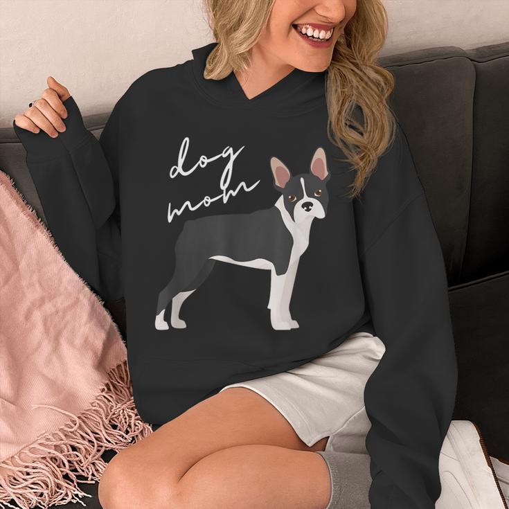 Boston Terrier Dog Mom Woman Women Unisex Hoodie, Couple Gifts, Mom Gifts, Boston Terrier Mom Gifts, funny design