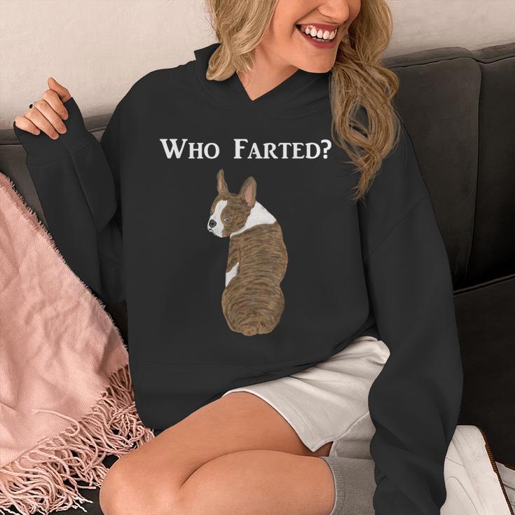 Boston Terrier Who Farted Unisex Hoodie, funny design