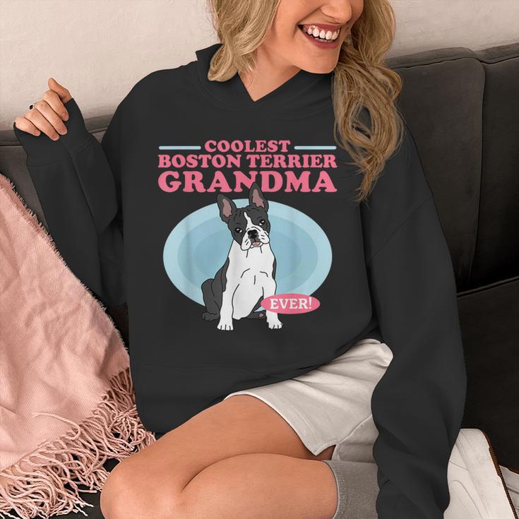 Boston Terrier Grandma Bostie Dog Owner Boston Terrier Men Women Unisex Hoodie, funny design