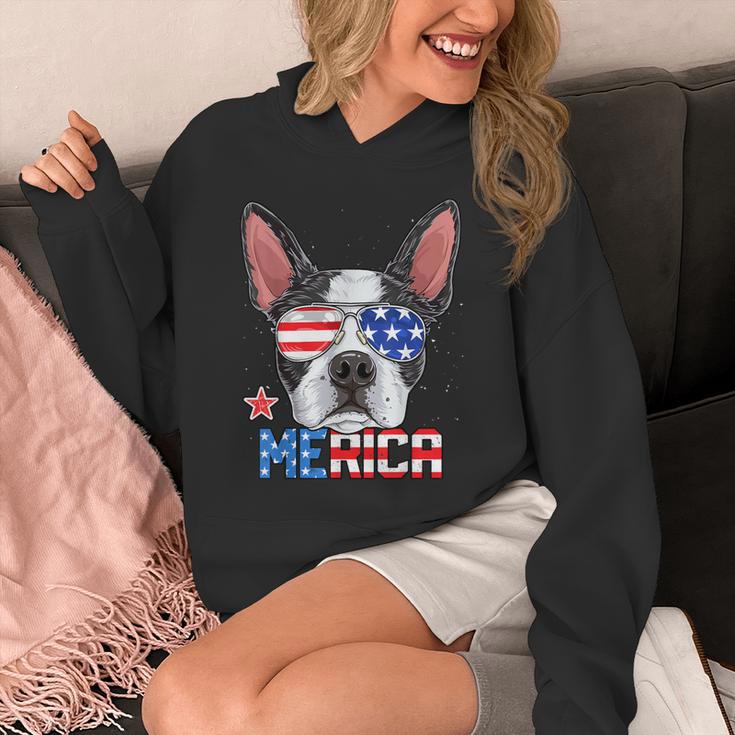 Boston Terrier Merica 4th Of July T Shirt Men Boys Dog Puppy Unisex Hoodie, Boston Terrier 4th Of July Gifts, funny design