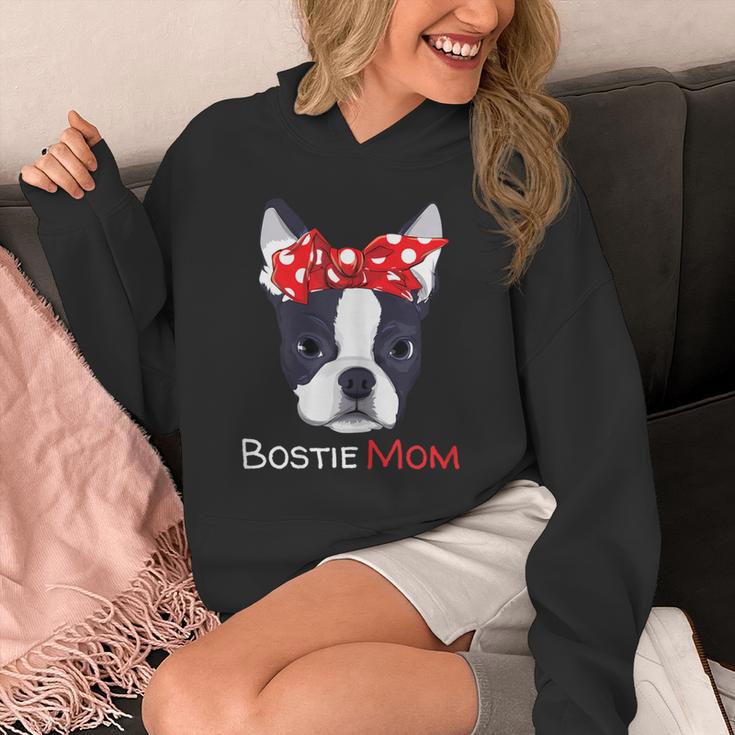 Boston Terrier Mom Bostie Women Girls Unisex Hoodie, Couple Gifts, Mom Gifts, Boston Terrier Mom Gifts, funny design