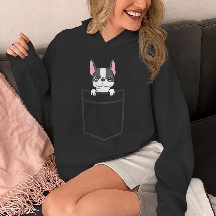 Boston Terrier In The Pocket Cute Boston Terrier Dog For Men Women Girls Kids Unisex Hoodie, funny design