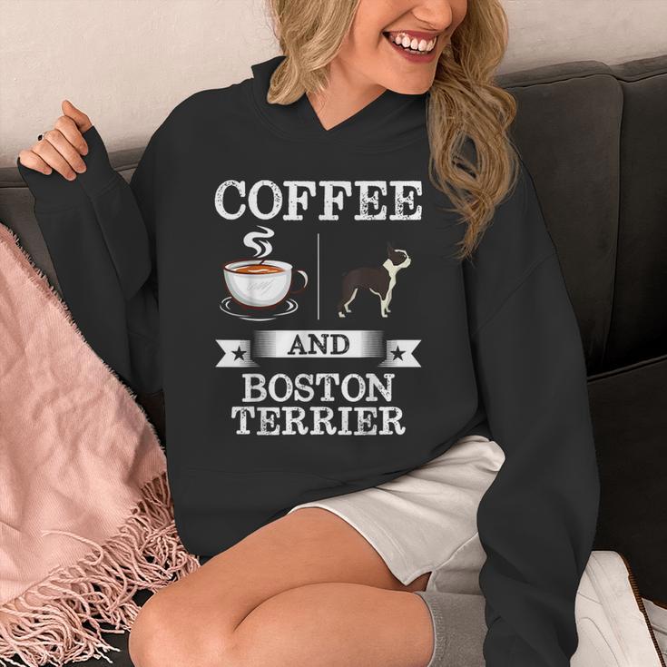 Boston Terrier Shirt Coffee And Boston Terrier Cute Dog For Men Women Girls Kids Unisex Hoodie, funny design