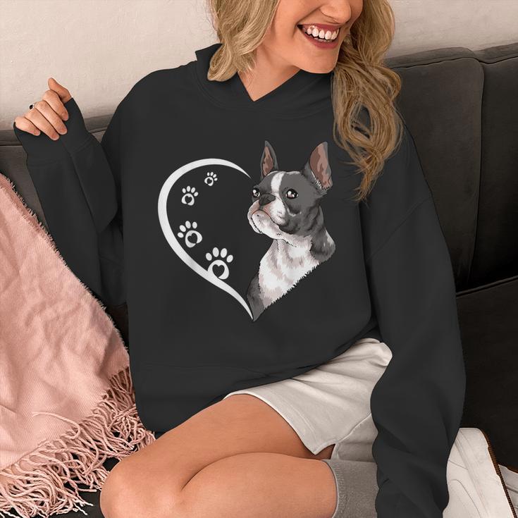 Boston Terrier Shirts For Women Girls Kids Heart Cute Unisex Hoodie, funny design