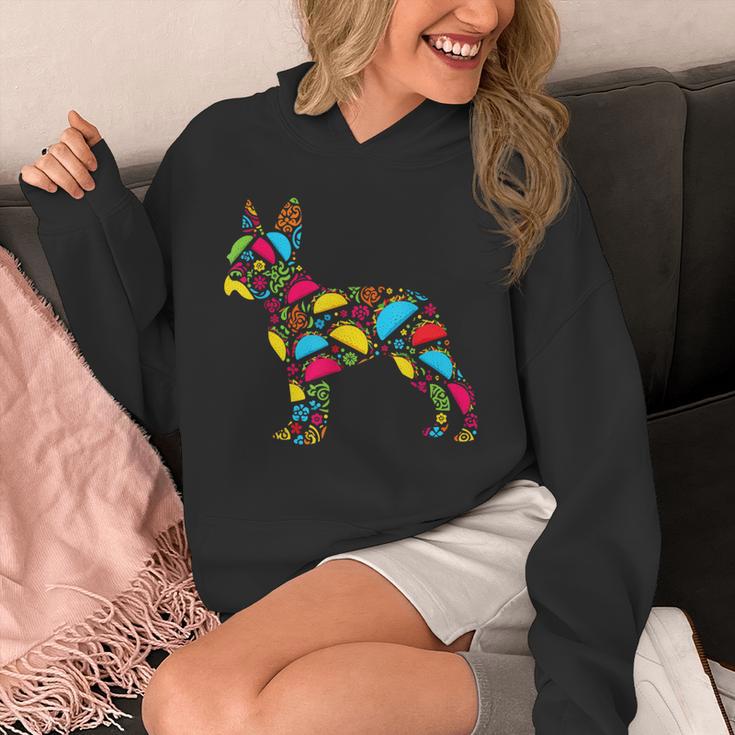Boston Terrier Tacos Mexican Cinco De Mayo Taco Unisex Hoodie, funny design