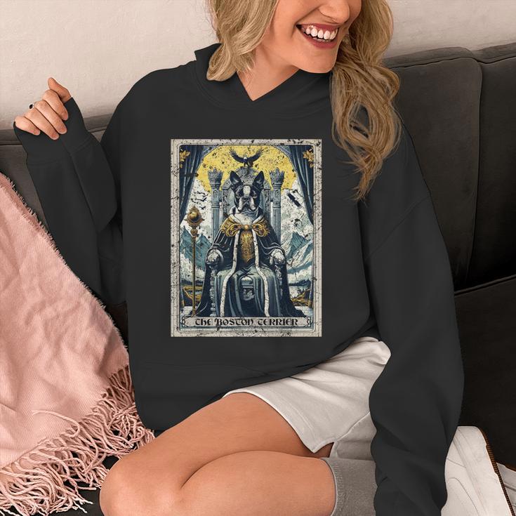 Boston Terrier Tarot Card Dog Unisex Hoodie, Boston Terrier Tarot Gifts, funny design