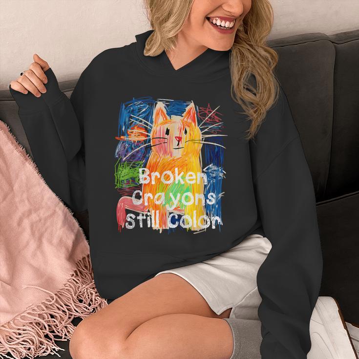 Broken Crayons Still Color Cat Teacher Unisex Hoodie, funny design Broken Crayons Still Color Cat Teacher Unisex Hoodie, funny design