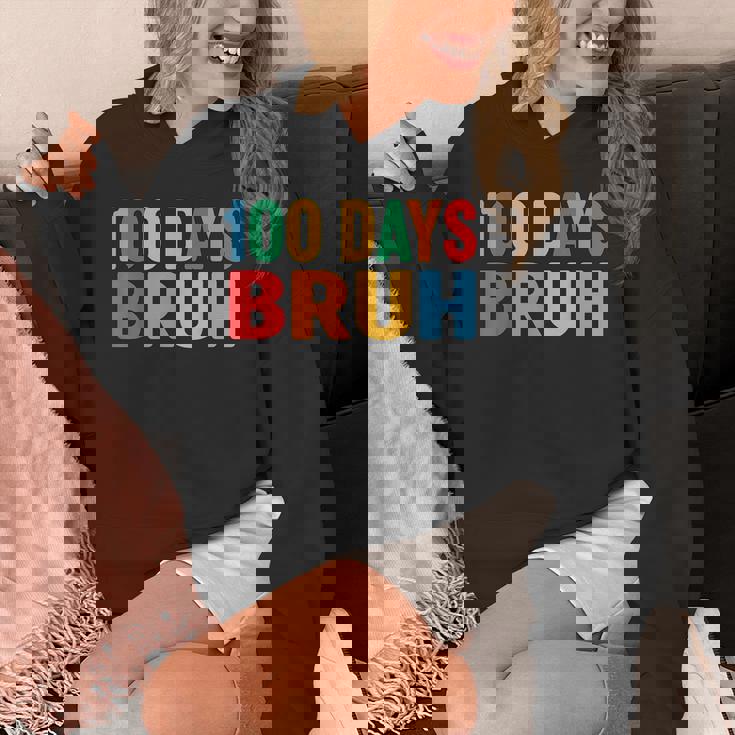 Bruh 100Th Day Ofchool 100 Days Ofchool シャツ キッズ 男の子 パーカー