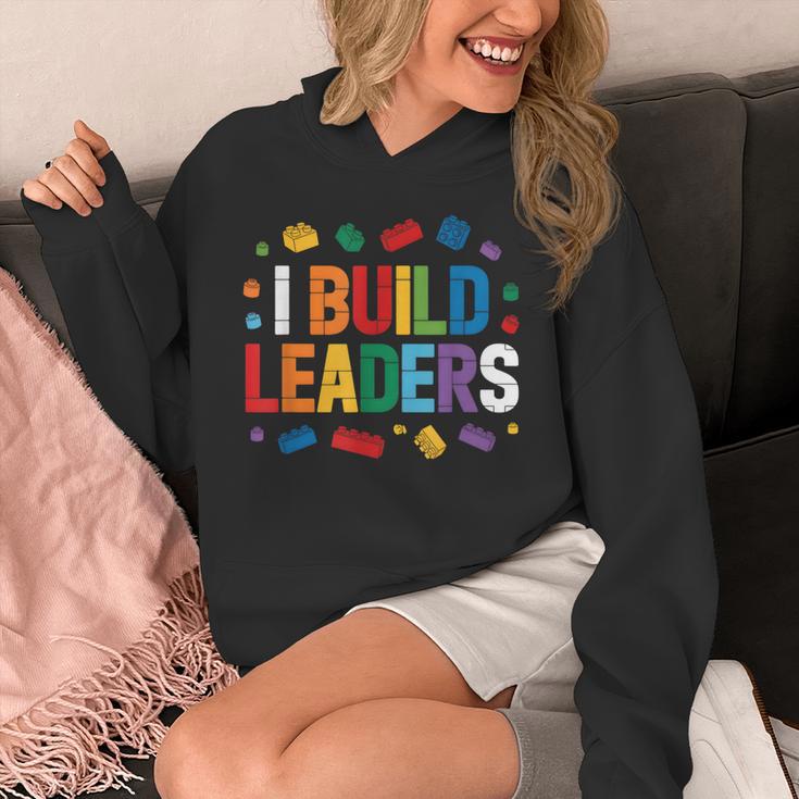 I Build Leaders Bricks Building Blocks Teacher Brick Builder Unisex Hoodie, funny design I Build Leaders Bricks Building Blocks Teacher Brick Builder Unisex Hoodie, funny design