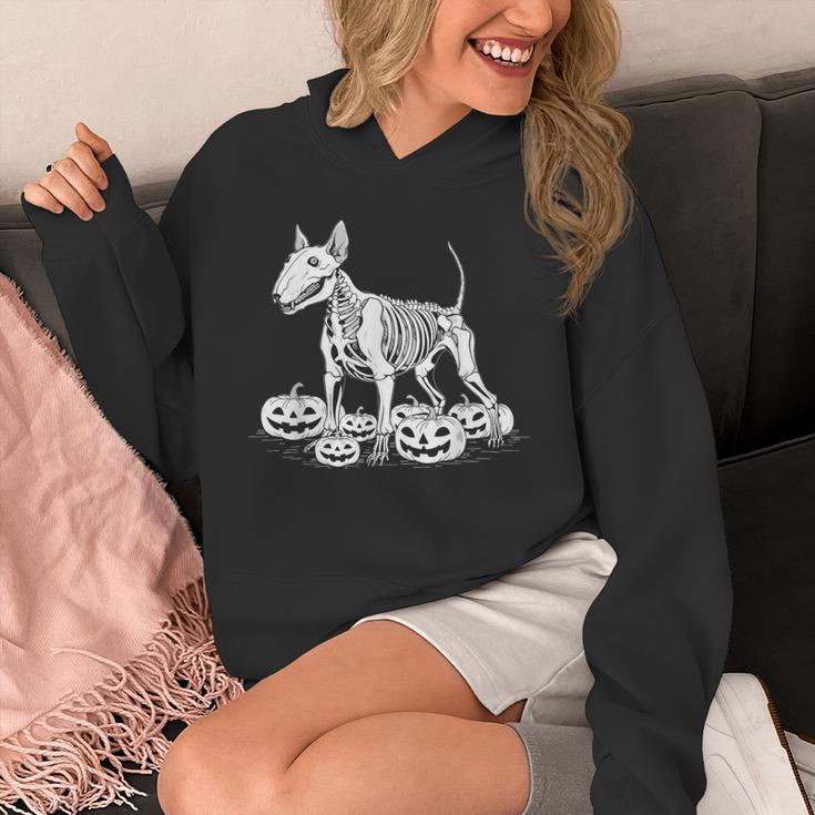 Bull Terrier Skeleton Birthday Halloween Kids Unisex Hoodie, funny design