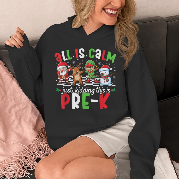 All Is Calm Just Kidding This Is Pre-K Christmas Teacher Unisex Hoodie, funny design All Is Calm Just Kidding This Is Pre-K Christmas Teacher Unisex Hoodie, funny design