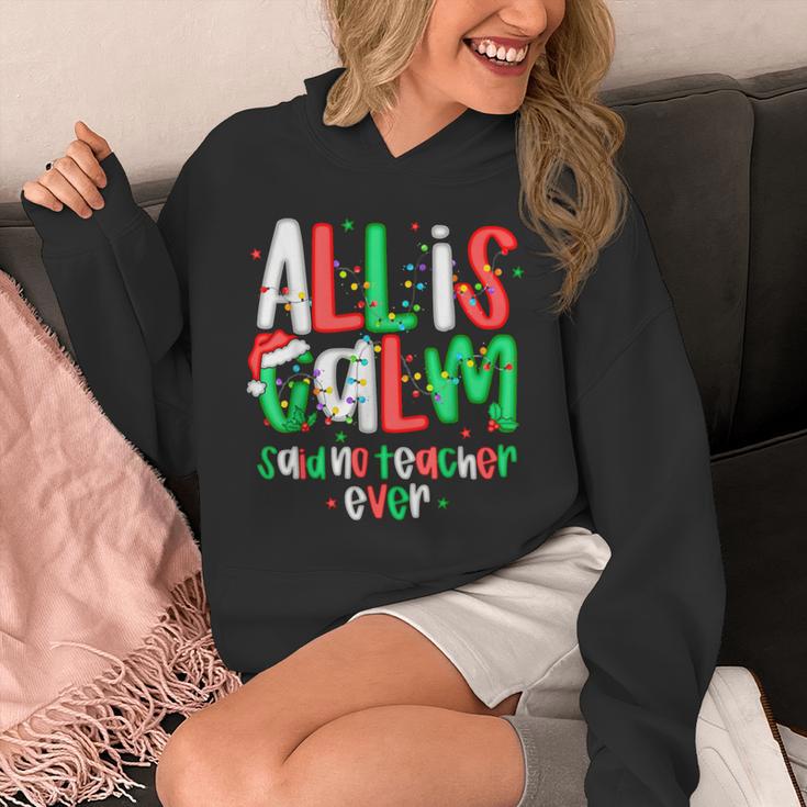 All Calm Said No Teacher Teacher Christmas Lights Unisex Hoodie, funny design All Calm Said No Teacher Teacher Christmas Lights Unisex Hoodie, funny design