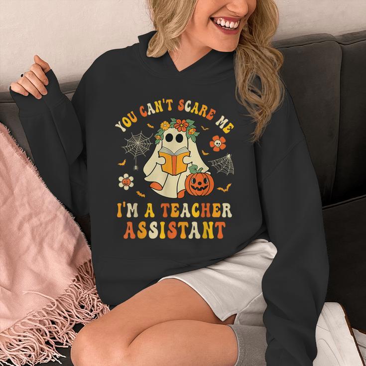 You Can't Scare Me I'm A School Teachers Assistant Halloween Unisex Hoodie, funny design