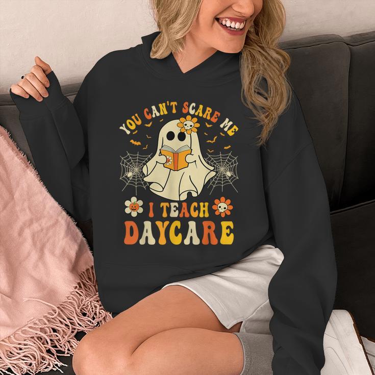 You Can’t Scare Me I Teach Daycare Teacher Halloween Ghost Unisex Hoodie, funny design