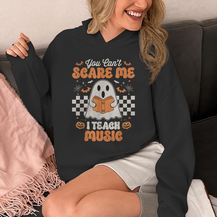 You Can't Scare Me I Teach Music Retro Teacher Halloween Unisex Hoodie, funny design You Can't Scare Me I Teach Music Retro Teacher Halloween Unisex Hoodie, funny design