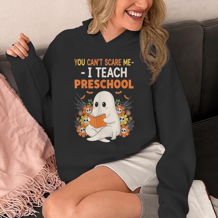 You Cant Scare Me I Teach Preschool Halloween Teacher Unisex Hoodie, funny design