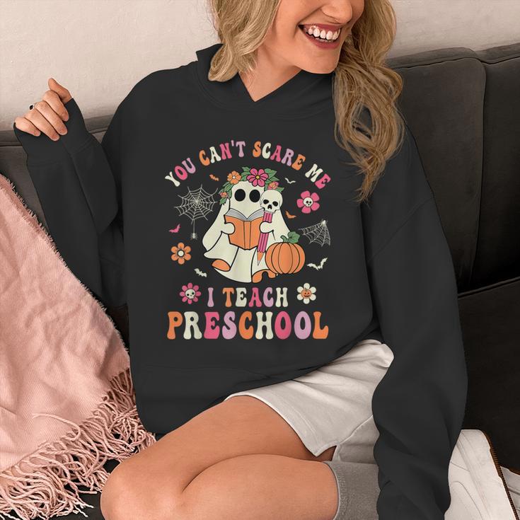 You Can't Scare Me I Teach Preschool Teacher Team Halloween Unisex Hoodie, funny design