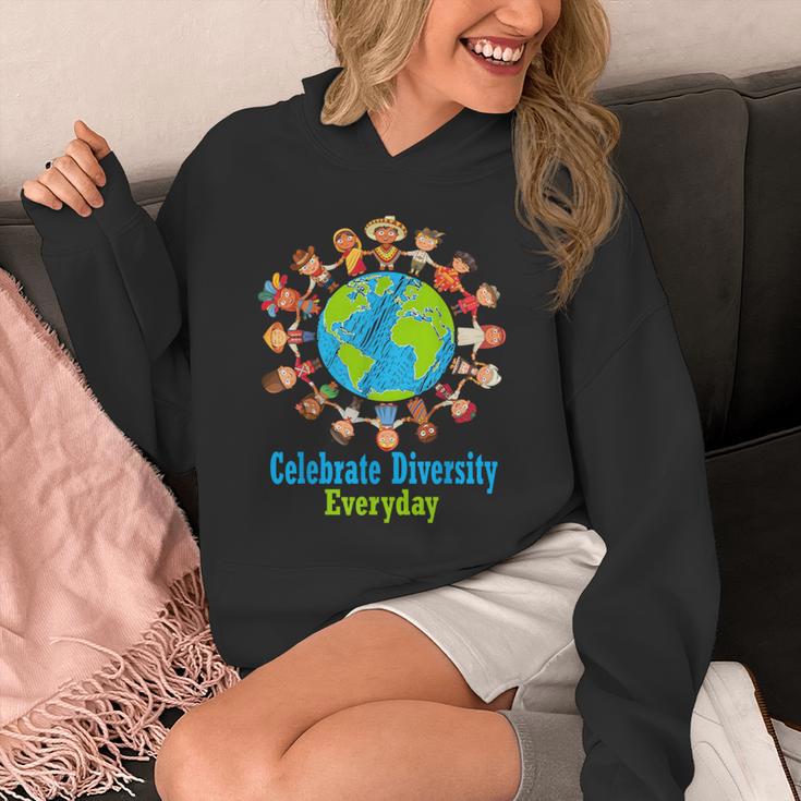 Celebrate Diversity Everyday Teachers & School Student Gift Unisex Hoodie, funny design