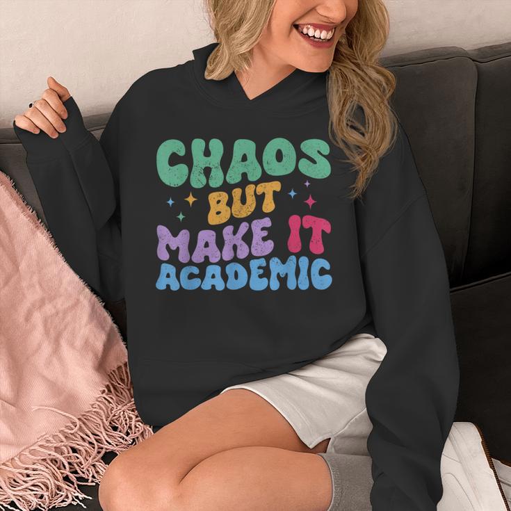Chaos But Make It Academic Teacher Back To School Unisex Hoodie, funny design Chaos But Make It Academic Teacher Back To School Unisex Hoodie, funny design