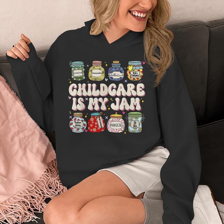 Childcare Is My Jam Child Care Teacher School Psychologist Unisex Hoodie, funny design