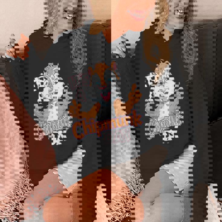 It Is A Chipmunk Day Happy Wildlife Animal Forest Animal Hoodie