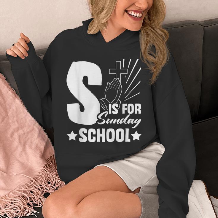 Christian Teacher S Is For Sunday School Essentials Unisex Hoodie, funny design