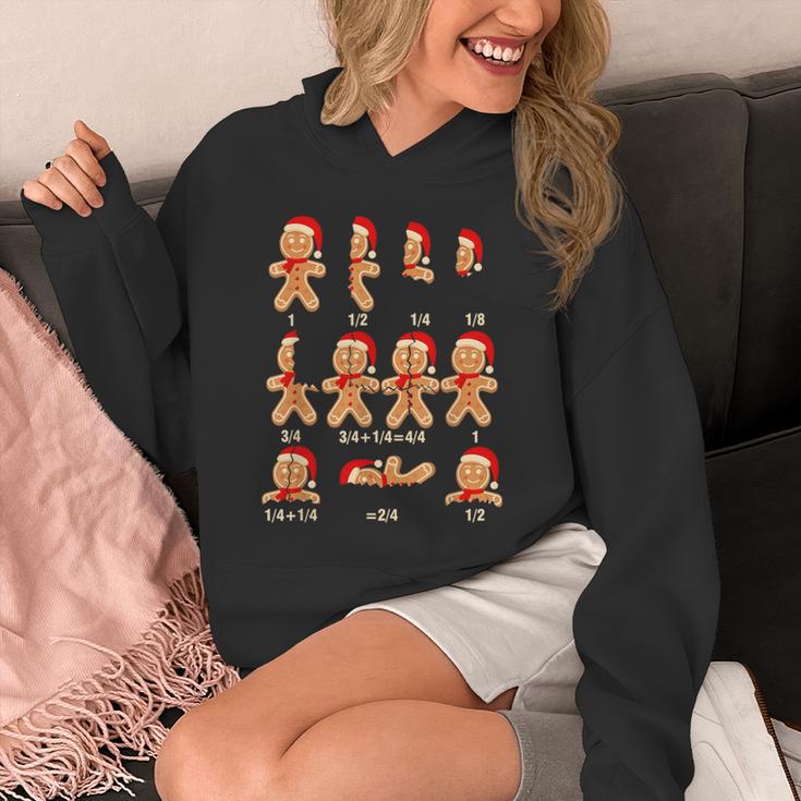 Christmas Math Teacher Equation Gingerbread With Santa Hat Men Women Unisex Hoodie, funny design