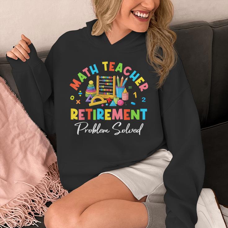 Colorful Math Teacher Retirement Solve The Problem Retired Unisex Hoodie, funny design Colorful Math Teacher Retirement Solve The Problem Retired Unisex Hoodie, funny design