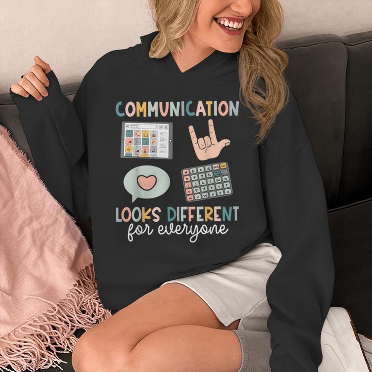 Communication Looks Different For Everyone SPED Teacher ASD Unisex Hoodie, funny design Communication Looks Different For Everyone SPED Teacher ASD Unisex Hoodie, funny design