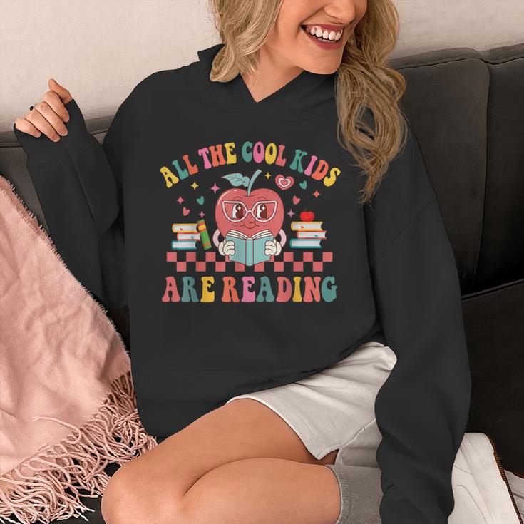 All The Cool Kids Are Reading Book Reading Teacher School Unisex Hoodie, funny design All The Cool Kids Are Reading Book Reading Teacher School Unisex Hoodie, funny design