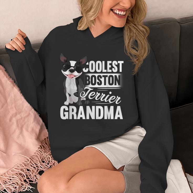 Coolest Boston Terrier Grandma Dog Unisex Hoodie, funny design