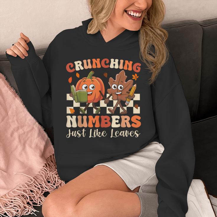 Crunching Numbers Just Like Leaves Pumpkin Fall Teacher Unisex Hoodie, funny design Crunching Numbers Just Like Leaves Pumpkin Fall Teacher Unisex Hoodie, funny design