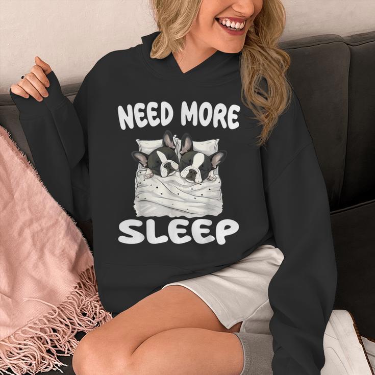Cute Boston Terrier Need More Sleep Pajamas Nightgown Unisex Hoodie, funny design