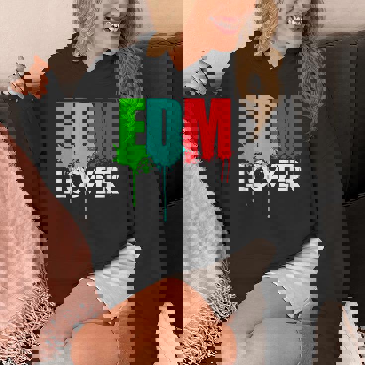 Cute Edm Cool Edm Lover Rave ホワイトインク パーカー