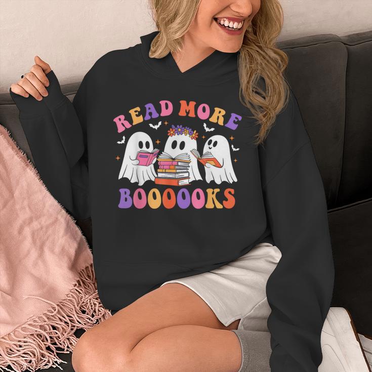 Cute Ghost Read More Books Lover Teacher Halloween Costume Unisex Hoodie, funny design