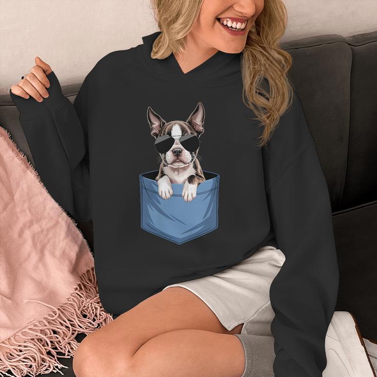 Cute Pocket Boston Terrier Lover Dog Mom Unisex Hoodie, Couple Gifts, Mom Gifts, Boston Terrier Mom Gifts, funny design