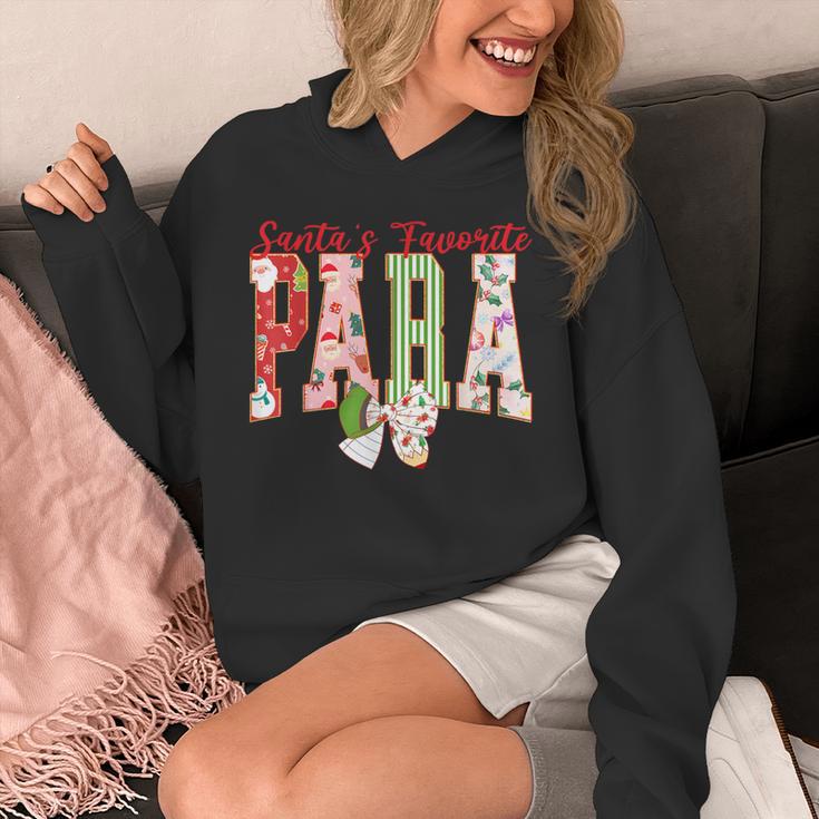 Cute Santas Favorite Para Christmas Paraprofessional Teacher Unisex Hoodie, funny design