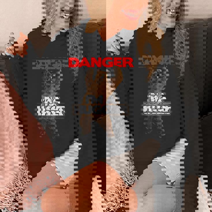 Danger I'm A Big Hugger 面白い危険な熊のハギング パーカー