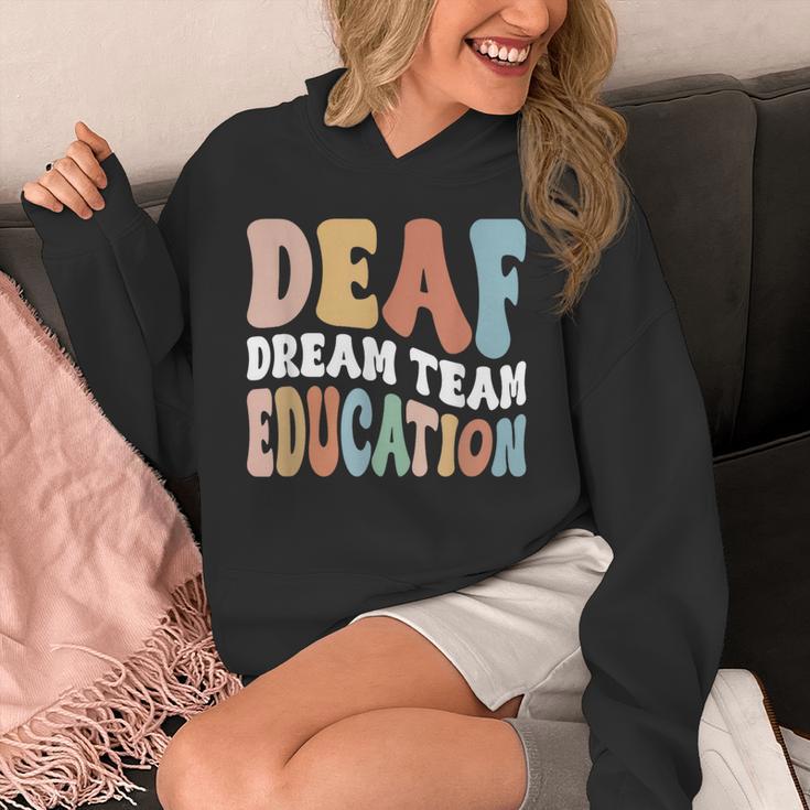 Deaf Dream Team Education Deaf Education Teacher Unisex Hoodie, funny design Deaf Dream Team Education Deaf Education Teacher Unisex Hoodie, funny design