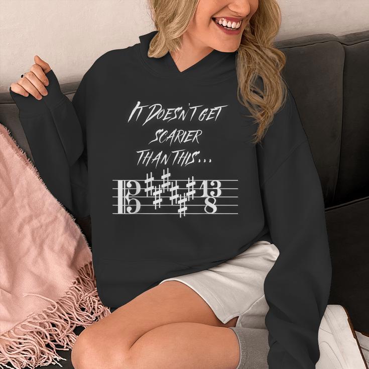 It Doesn't Get Scarier Halloween Music Teacher Costume For Men Women Unisex Hoodie, funny design