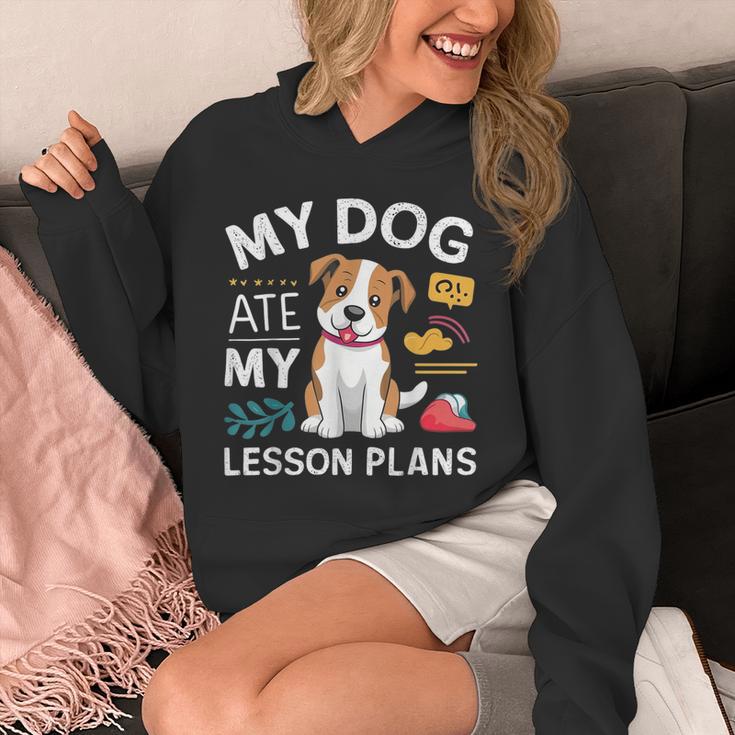 My Dog Ate My Lesson Plan Teacher Back To School Unisex Hoodie, funny design