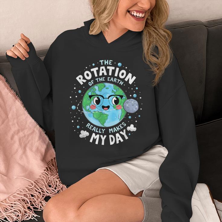 Earth Day Rotation Of The Earth Makes My Day Science Teacher Unisex Hoodie, Science Teacher Gifts, funny design