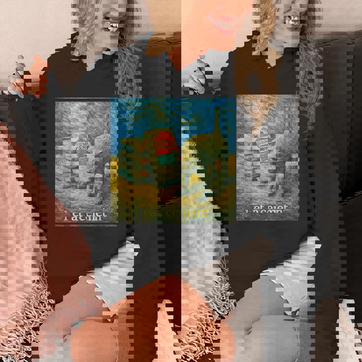 I Eat Cement 猫 ゴッホ 印象派 絵画 美学 パーカー