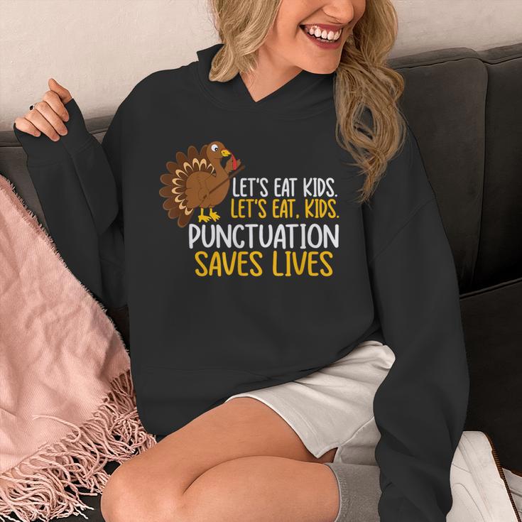 Lets Eat Kids Punctuation Turkey Thanksgiving Teacher Unisex Hoodie, funny design Lets Eat Kids Punctuation Turkey Thanksgiving Teacher Unisex Hoodie, funny design