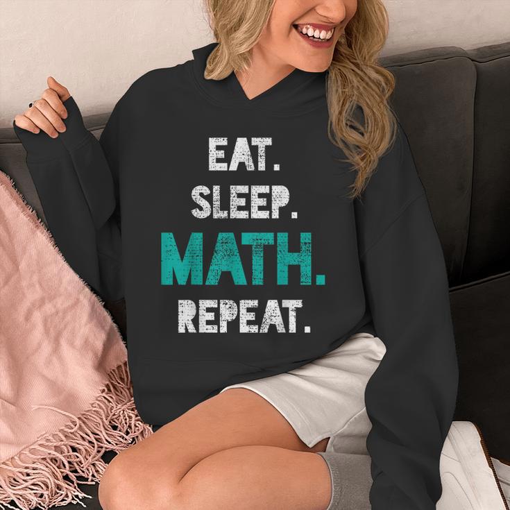 Eat Sleep Math Repeat Math Teacher Men Women Girls Kids Unisex Hoodie, funny design