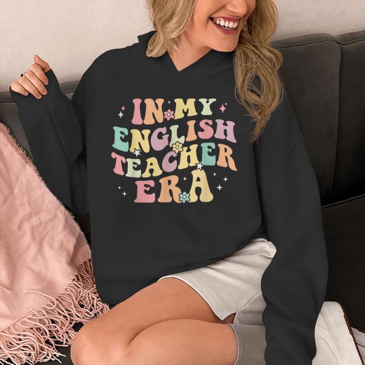 In My English Teacher Era Retro Back To School Literature Men Women Unisex Hoodie, English Teacher Gifts, funny design