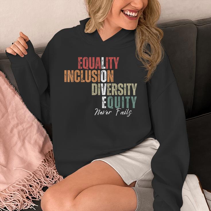Equality Inclusion Diversity Equity Love Never Fails Teacher Unisex Hoodie, funny design Equality Inclusion Diversity Equity Love Never Fails Teacher Unisex Hoodie, funny design