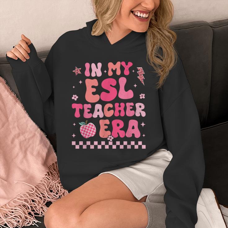 In My Esl Teacher Era Back To School ESL Teacher Groovy Unisex Hoodie, Esl Teacher Gifts, Groovy Teacher Gifts, funny design In My Esl Teacher Era Back To School ESL Teacher Groovy Unisex Hoodie, Esl Teacher Gifts, Groovy Teacher Gifts, funny design