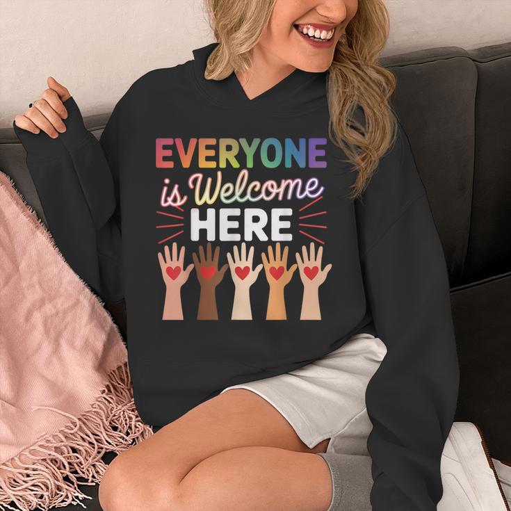 Everyone Is Welcome Here Shirt Teacher Unisex Hoodie, funny design