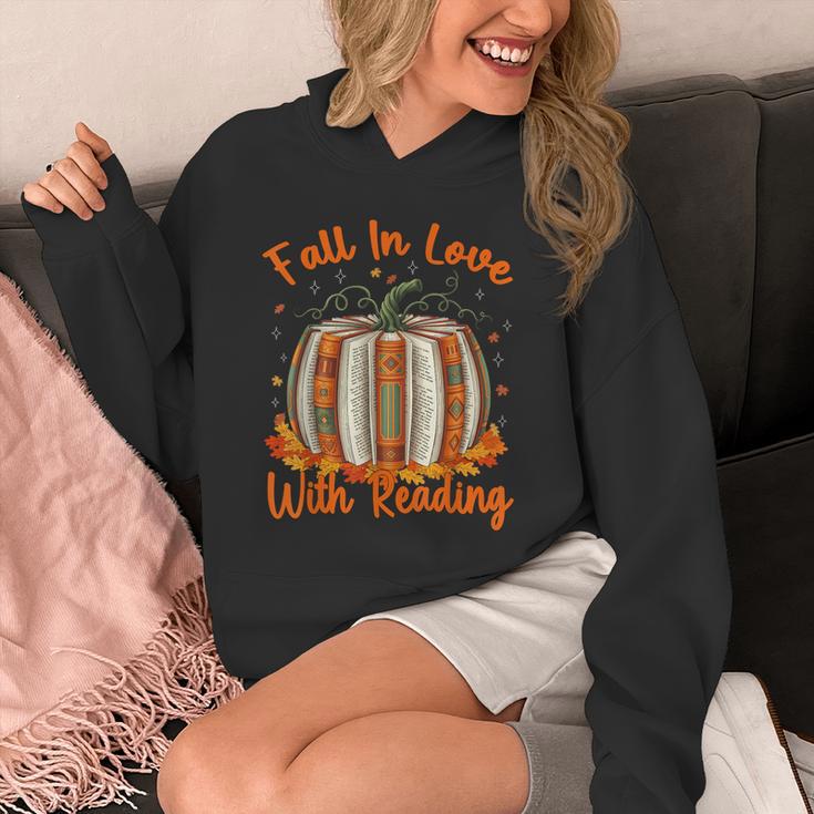 Fall In Love With Reading Pumpkin Autumn Librarians Teacher Unisex Hoodie, funny design Fall In Love With Reading Pumpkin Autumn Librarians Teacher Unisex Hoodie, funny design